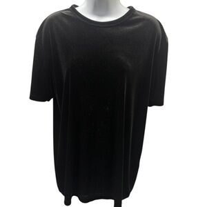 Medium Classic Black Velvet Blouse. TURQ 01